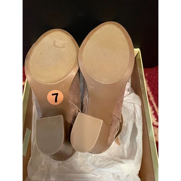 NEW Diba Womens Size 7 Taupe open toe Ankle Bootie Boots Shoes buckle zip block - Picture 8 of 9